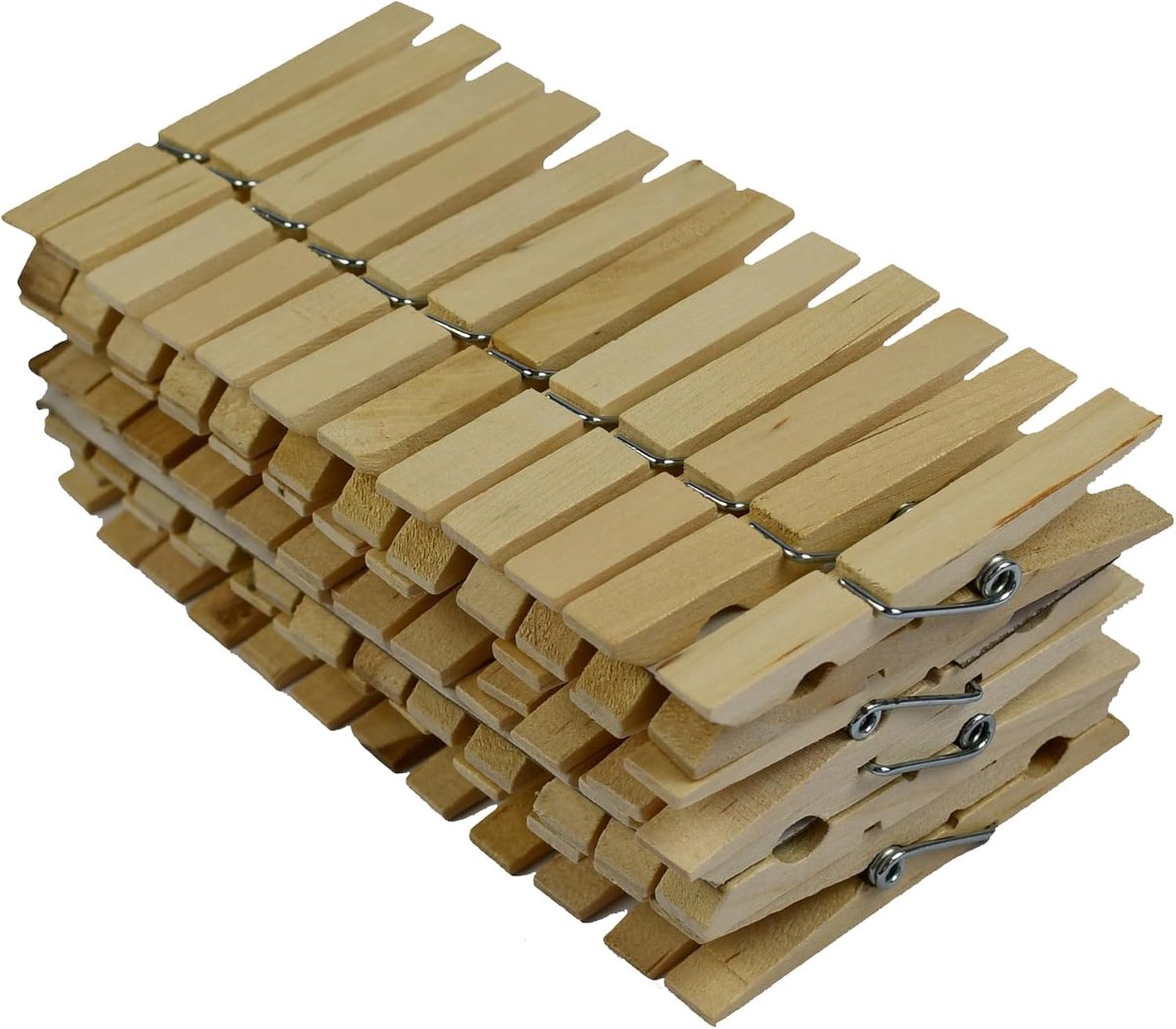 Knijpers 48 stuks - hout - duurzaam geproduceerd - ideaal voor knutselprojecten - ShopVlot