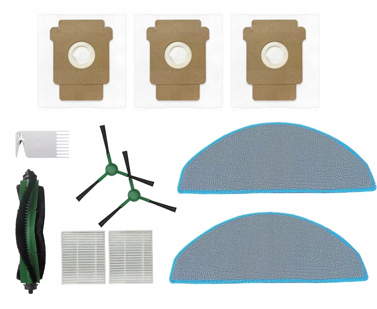 Accessoireset voor iRobot Roomba Combo 105: Filters, Borstels, Mops, Zakken