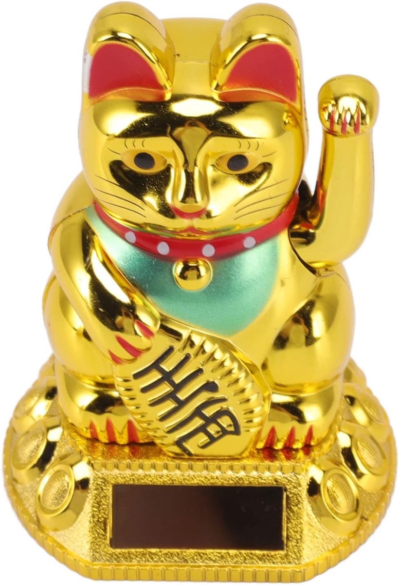 Wuivende kat decoratie - schattige Chinese gelukskat - automatische zwaaiende hand - sfeervolle verlichting - ShopVlot