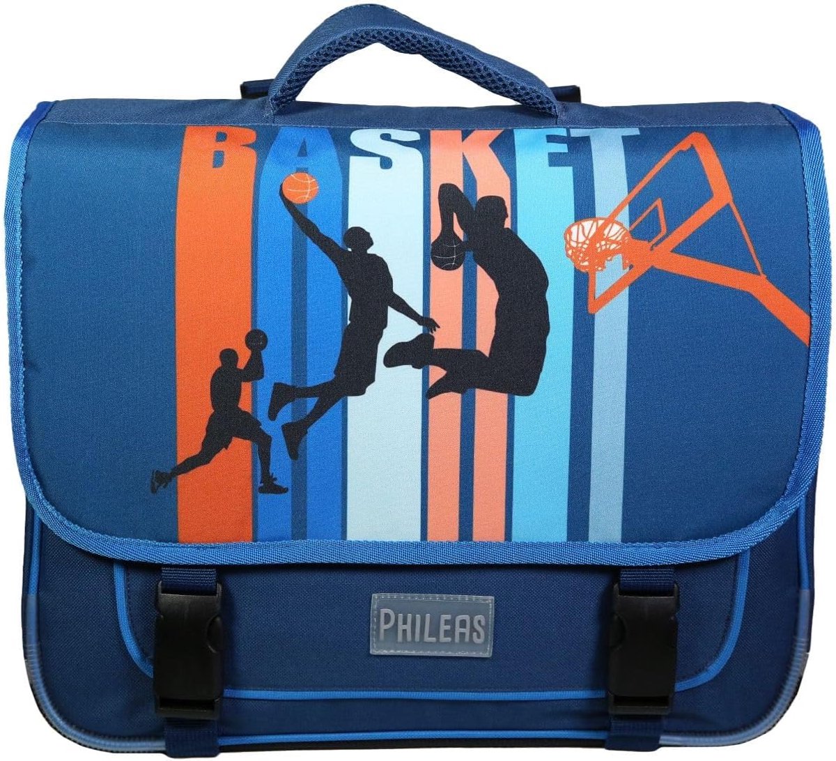 Satchel 38cm - Phileas Blauw Rieten - Ruim & Stijlvol - Perfect voor Dagelijks Gebruik - ShopVlot