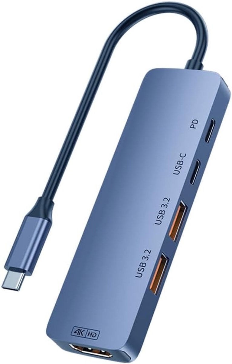 USB C-hub 10 Gbps splitter USB C PD 140 W opladen USB 3.2 hub type C docking station voor laptop pc telefoon tablet - ShopVlot