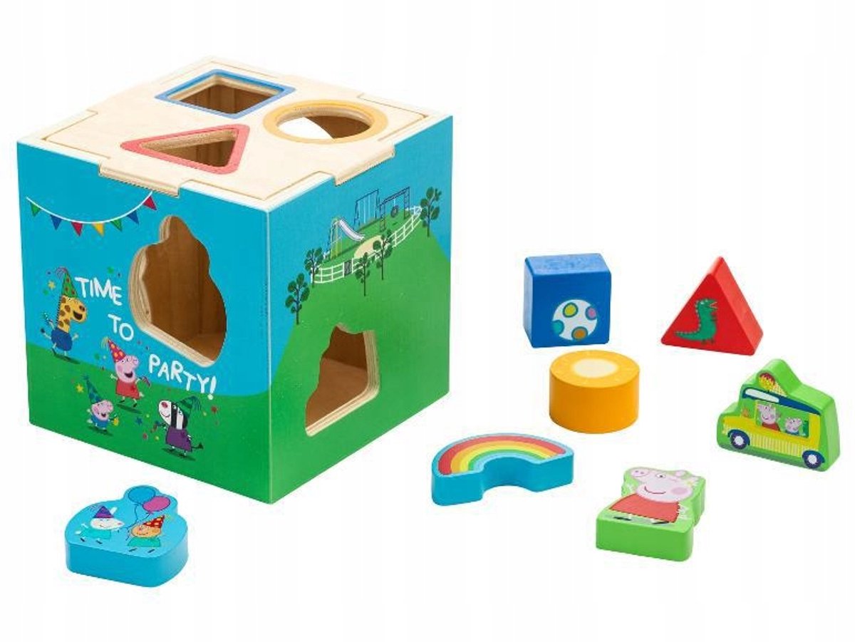 Houten Insteekspel met 7 Vormen - Educatief en Ontwikkelend