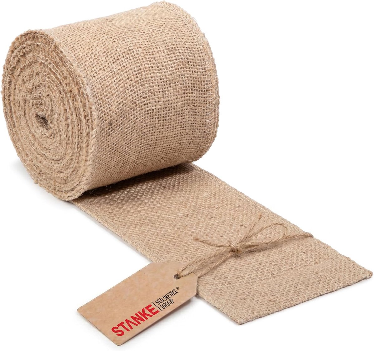 Jute lint 10 cm x 10 m - Natuurlijk materiaal - Decoratief voor knutselen en geschenken - ShopVlot