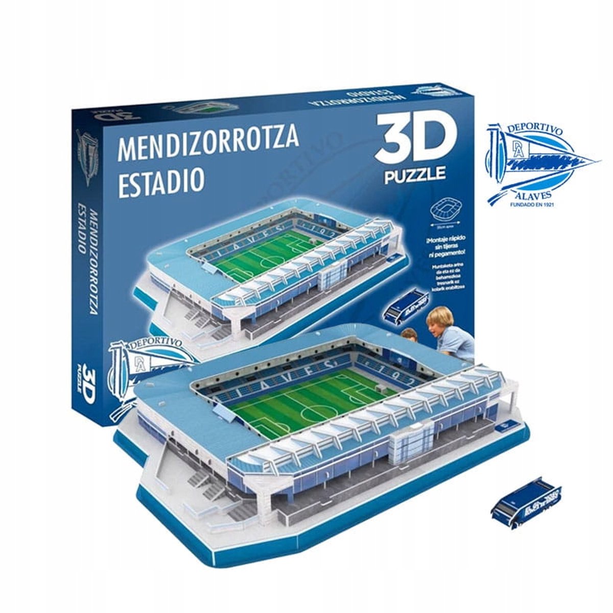 3D-puzzel Stadion Mendizorrotza Deportivo Alaves FC - 98 Stukken