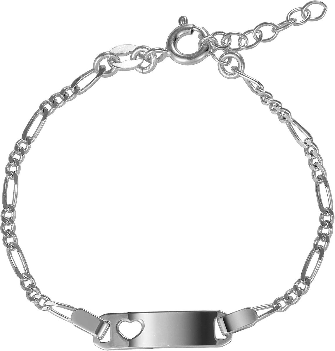 Unisex schildband 925 sterling zilver - stijlvol ontwerp - voor dagelijks gebruik - ShopVlot