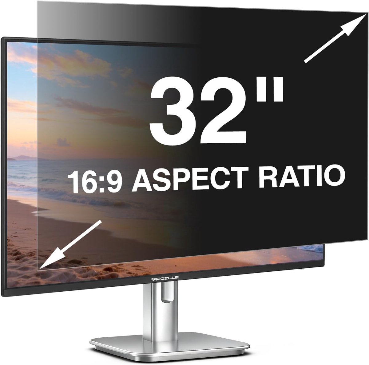 Privacy filter voor monitor 32 inch 16:9 - Blauw licht filter - Anti-glans - Bescherm uw privacy - ShopVlot