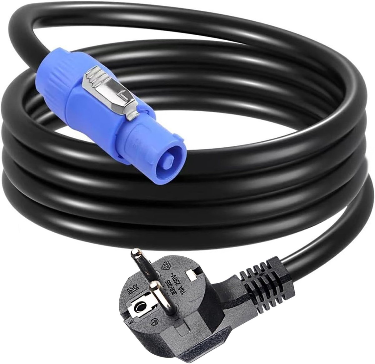 3-polige EU-netstekker 2,5 mm² - NAC3MPA PowerCon - waterdicht IP65 - ideaal voor podiumlicht en audio-video - ShopVlot