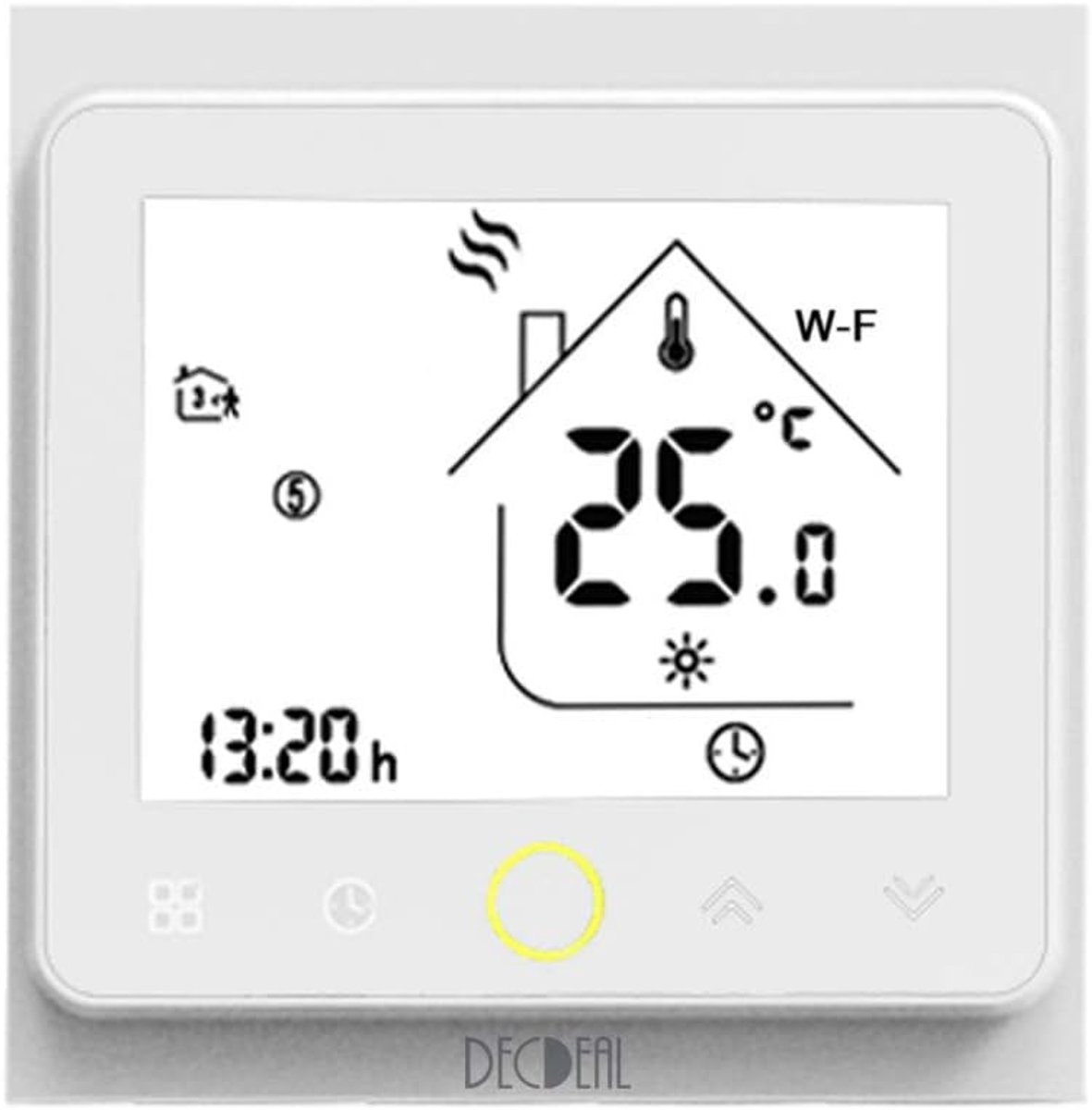 WiFi Smart Thermostaat - Touchscreen - Voor Water/Gas Verwarming - App Bediening voor Comfort - ShopVlot