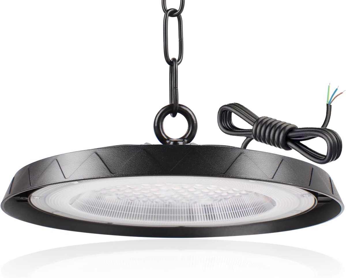 UFO LED High Bay Light 100W - 10.000 lm - 6000K Koud Wit - IP65 Waterdicht - Ideaal voor Werkplaatsen - ShopVlot