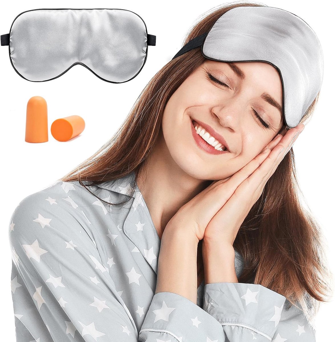 Slaapmasker - 100% Zijde - Comfortabel en Ademend - Ideaal voor Thuis en Reizen - ShopVlot