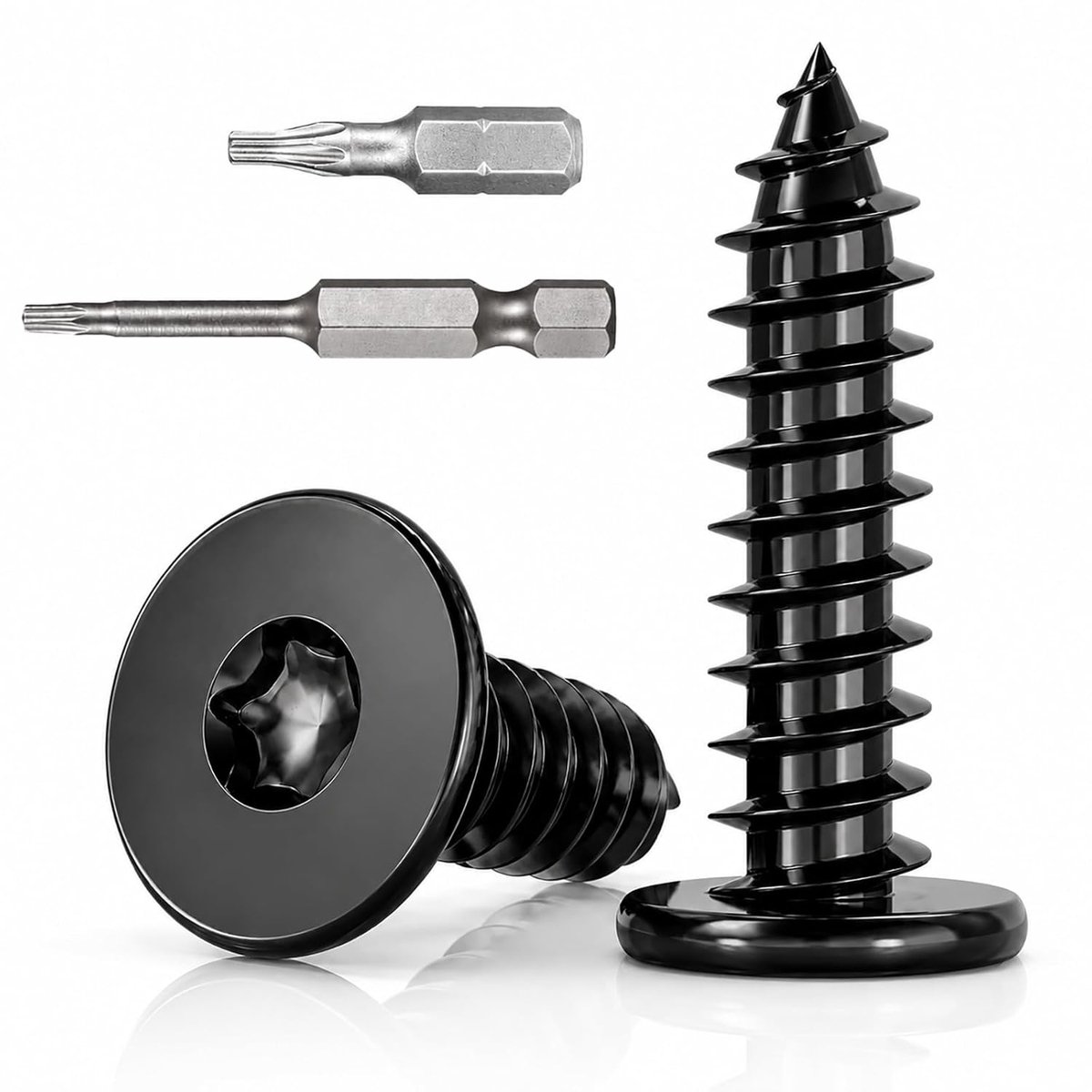 Torx houtschroeven M4 x 12 mm - RVS A2 V2A - Grote platte kop - Ideaal voor meubelconstructie - ShopVlot