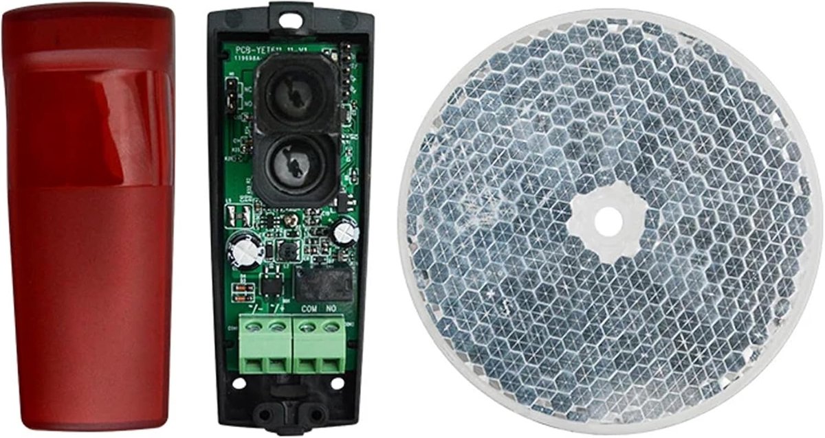 Fotocel sensor 12/24 V - multi-voltage - polariserend filter - lange afstand voor automatische garagedeuren - ShopVlot