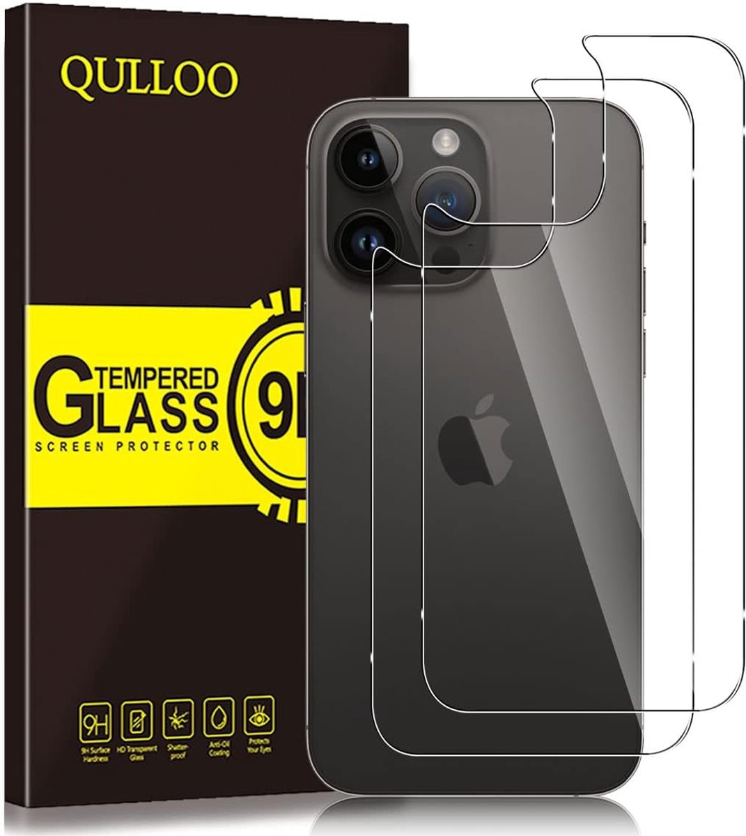 Back beschermfolie 14 Pro Max - 9H gehard glas - krasbestendig - ultieme bescherming - ShopVlot