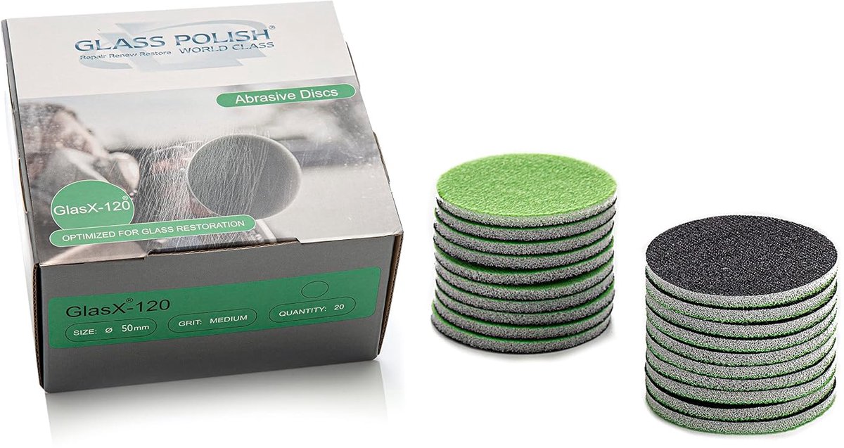Schuurdiscs 5 cm - Siliconencarbide - Medium kwaliteit - Perfect voor glasbewerking - ShopVlot