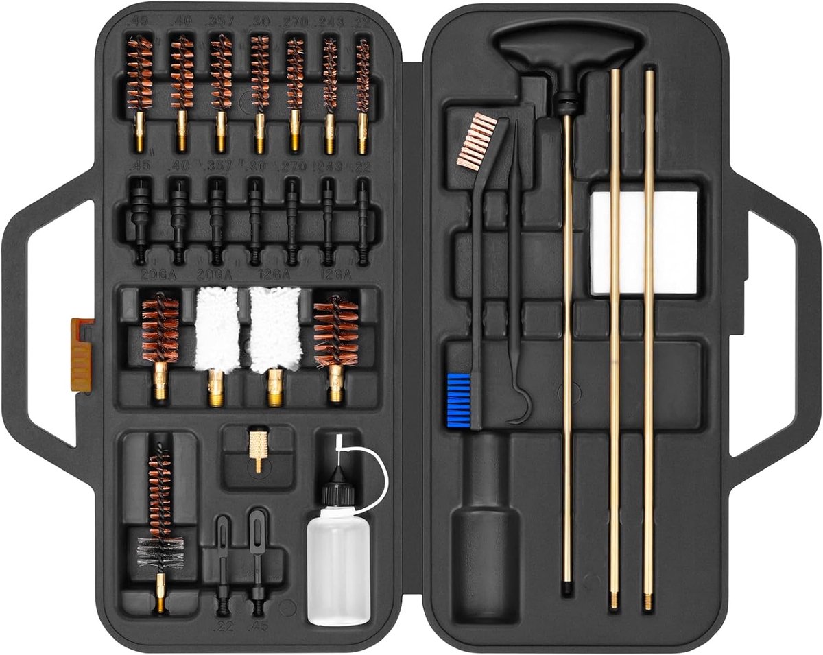Wapenreinigingsset - Universeel - Compleet met accessoires - Voor optimale onderhoud - ShopVlot