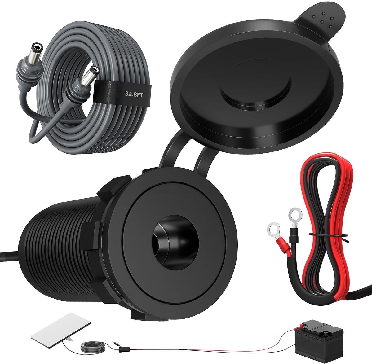 Starlink Mini-kabel 10 m - ombouwset 12 V-24 V naar 20 V - adapter voor batterij - ideale verlengkabel voor camper - ShopVlot