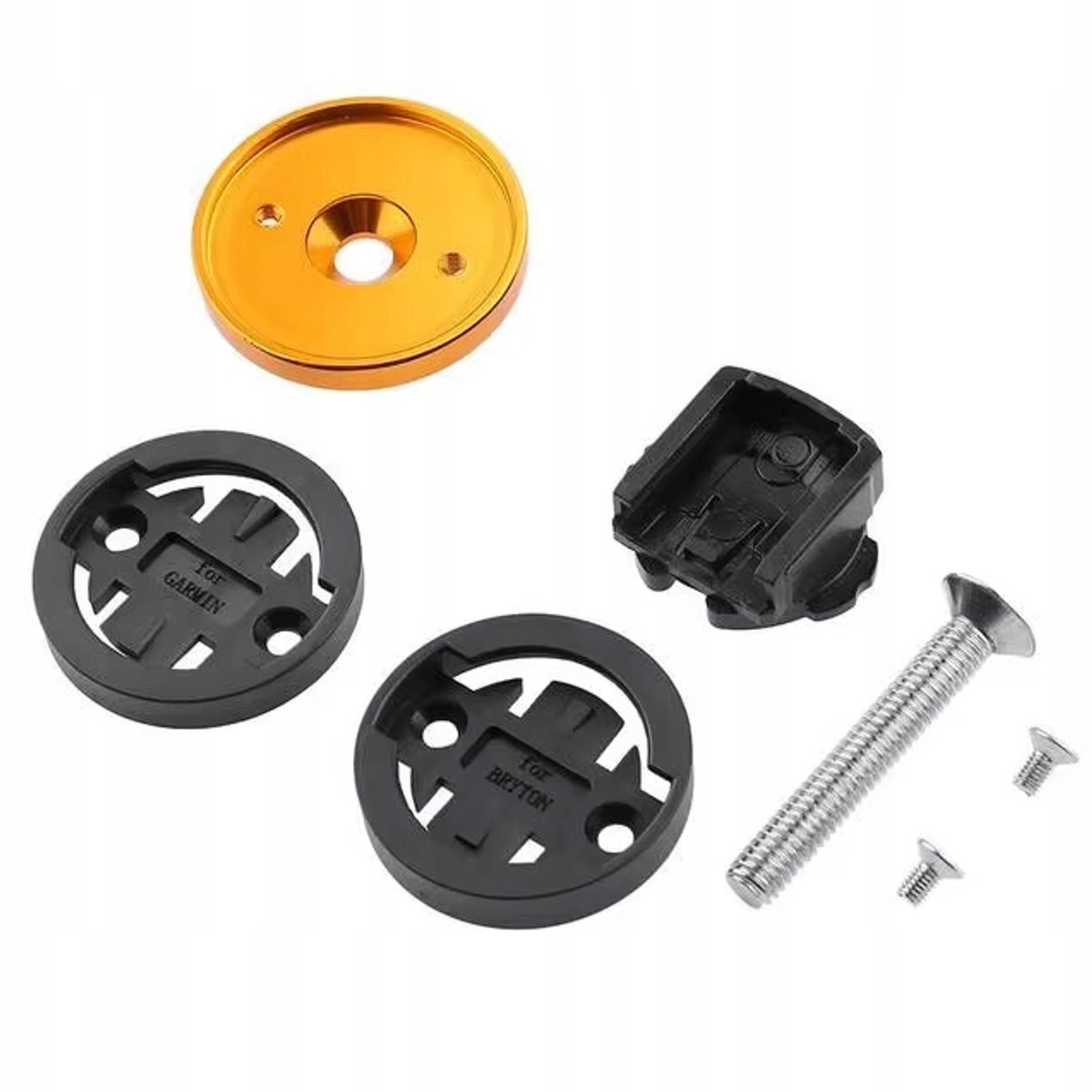 RIDERACE Fietscomputer Mount GPS Garmin Bryton Cateye Geel