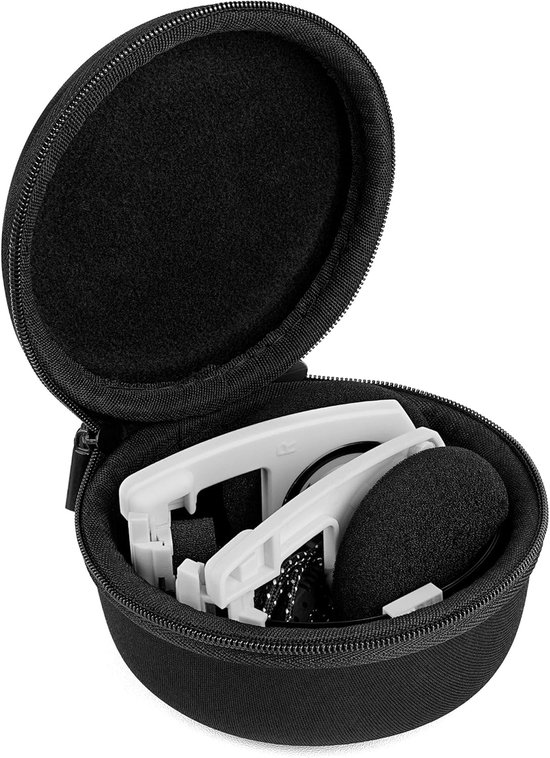 Shield hoofdtelefoonhoes compatibel met Koss Porta Pro, Sporta Pro, vervangende harde schaal reistas (Zwart) — afbeelding 4