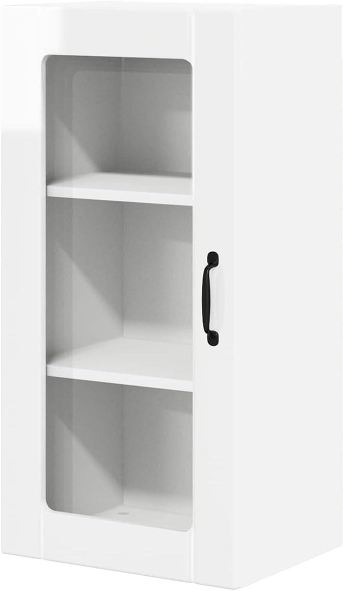 Keukenkast - Opbergkast - Keuken Organiseren - Hoogglans Design - 40 x 31 x 80 cm - Wit