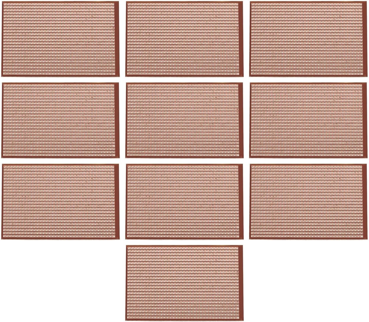 10 stuks enkelzijdige prototype printplaat 64mm x 95mm PCB enkelzijdige gat bakeliet printplaat voor DIY solderen elektronische projecten oefening testcircuit