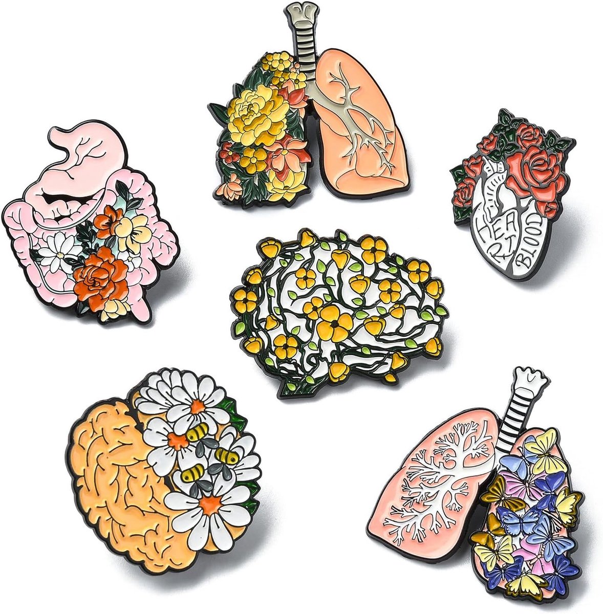 Broches Pin Set Acryl Plastic Pin Badges Voor Kleding Rugzakken Sieraden Ambachten Decor