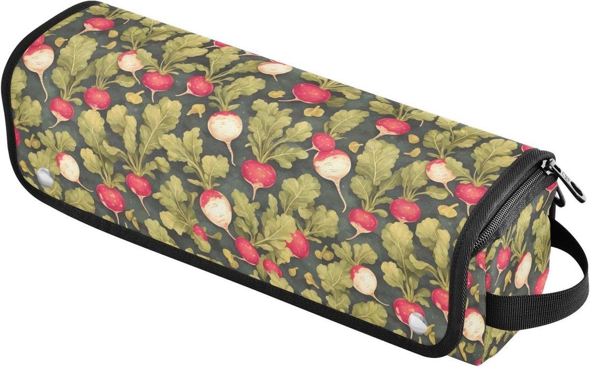 Haargereedschap Tas - Krultang Opberger - Veilig Opbergen - Hittebestendige Mat - 37 x 10 cm - Natuur Radijs