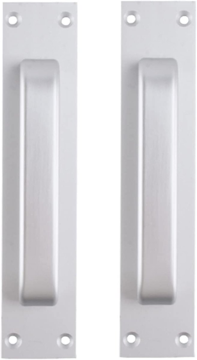 Aluminiumlegering Push en Pull deurgreep oppervlak glas kunststof staal balkon keuken deur raam handvat (zilver)