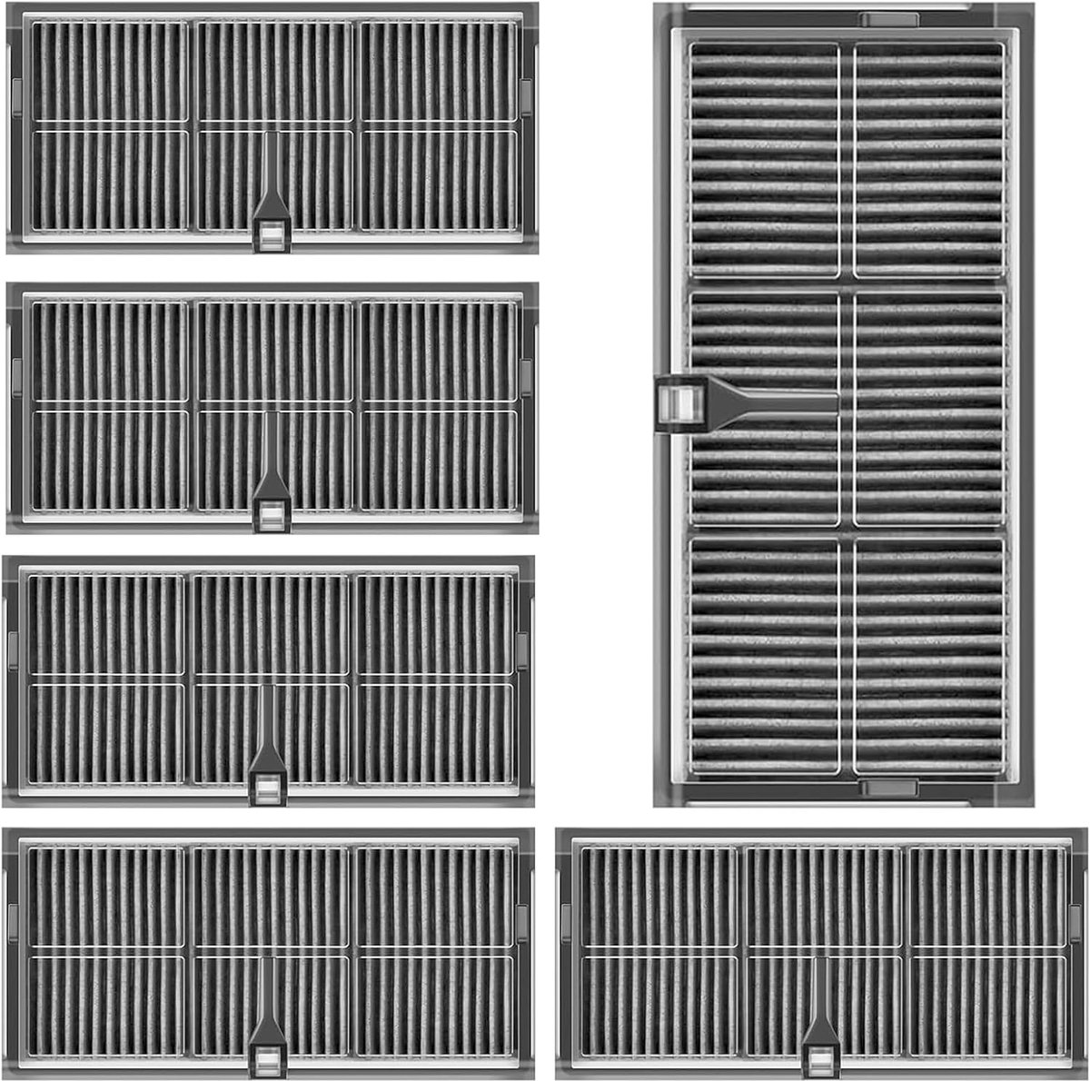 HEPA-vervangingsfilter voor Dreame X40 Ultra, L40 Ultra, X30 Ultra, L10s Pro Ultra Heat, L10s Ultra Gen 2 robotstofzuiger, 6 stuks
