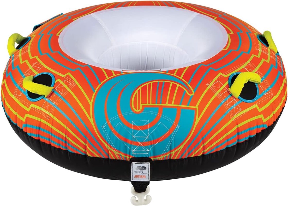 Towable tube 56 inch - ronde nylon buis - 4 handgrepen met bescherming - ideaal voor plezier op het water - SnelShoppen
