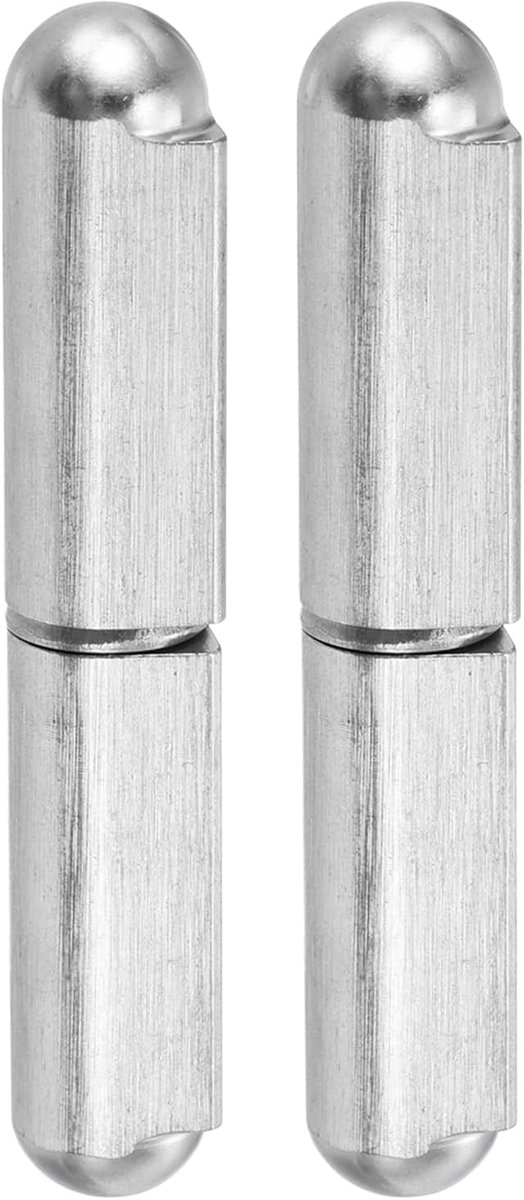 Scharniervat, lasbaar, 2 stuks 7,5 cm lang, 5/8 inch diameter - roestvrij staal 304 scharnieren, lasbaar, afneembaar, rond lichaam voor metalen poort, diameter 12,5 cm pin