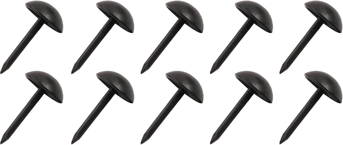 7 x 13 mm, metalen duimpennen, 200 stuks, ronde kop, meubels, decoratieve punaises, drukstiften voor thuis, meubels, doe-het-zelvers, decoratie, zwart