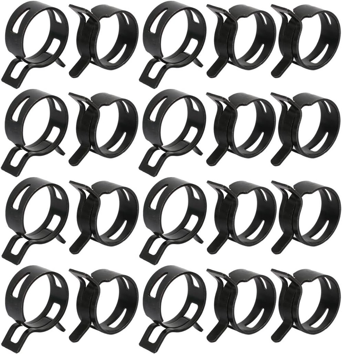 sourcing map 20 stuks 25 mm veer slangklem veerbandklem buisklem slang klem DE de
