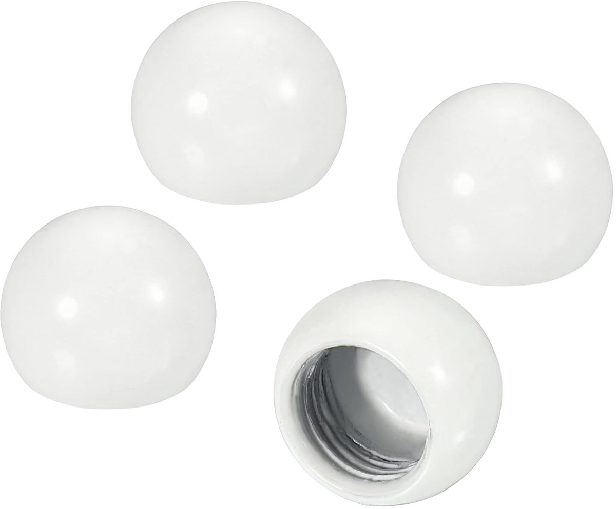 Sourcing map 4 stuks M10 lamphouder kap knop 15 mm diameter. binnendraad accessoires wit