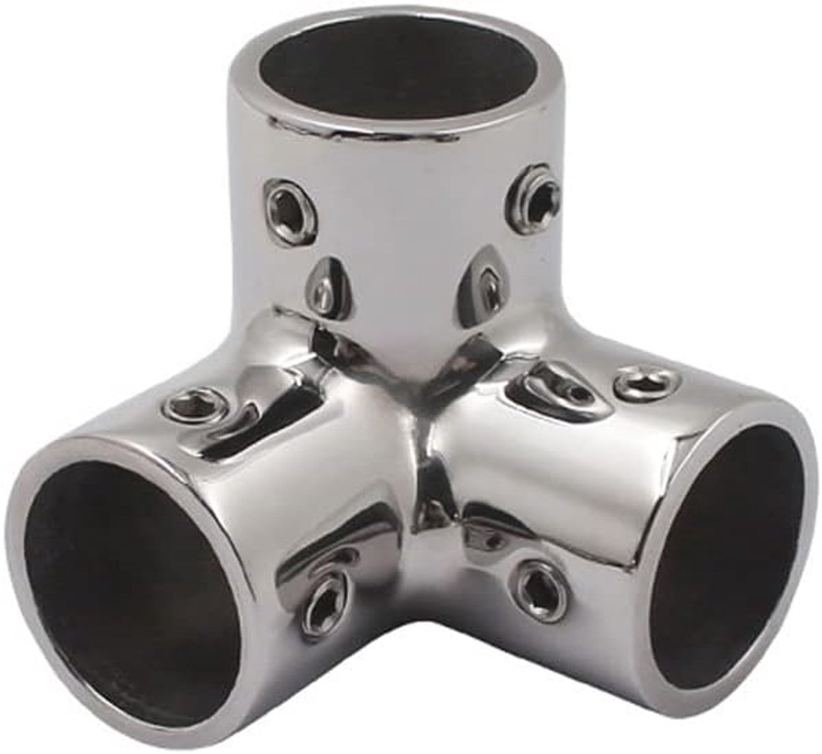 Tube Pijp Connector, 30mm Roestvrij Staal 3-Way Hoek Boot Hand Rail Fitting Marine Grade Leuning Fitting voor Jacht