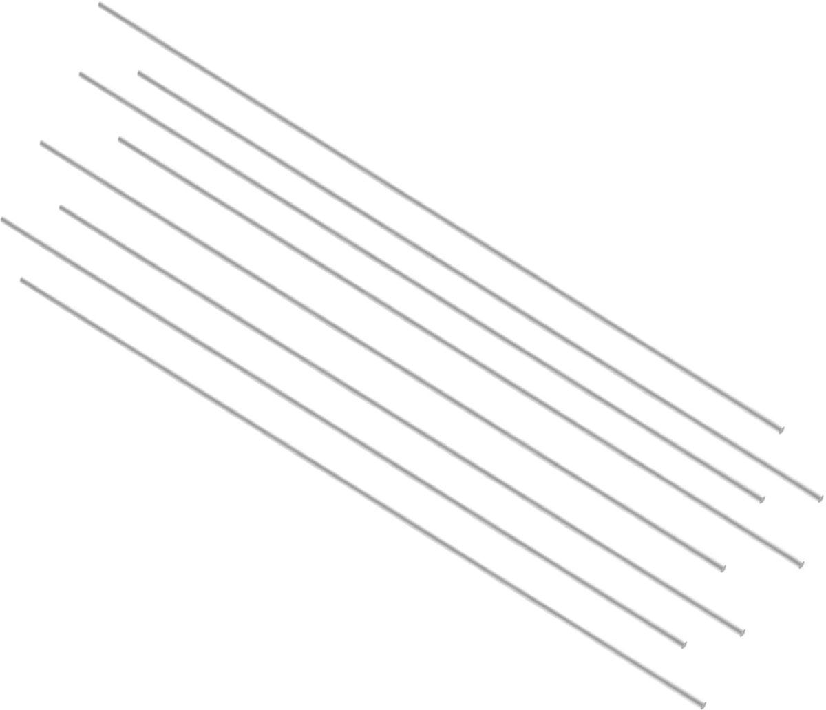 Aluminium solide ronde staaf draaimachinestang 5 mm x 500 mm voor doe-het-zelf knutselgereedschap 8 stuks