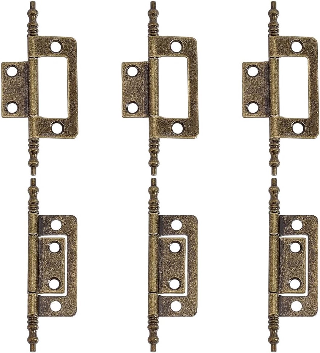 Scharnieren Flap Scharnieren met Verlengde As Ijzeren Kast Deur Scharnier met Bal Eindstukken voor Houten Kisten Sieraden Gevallen Kasten Kast Home Decor