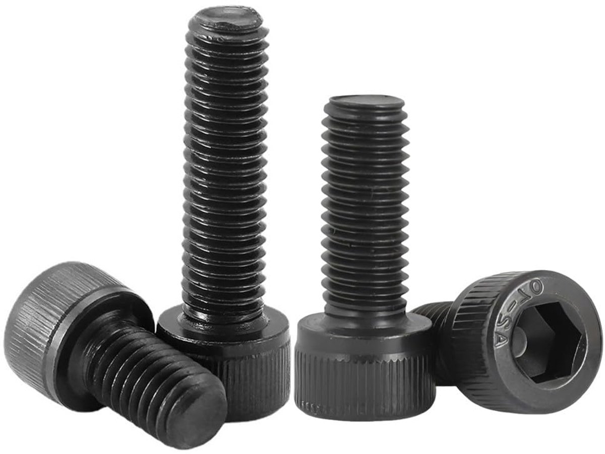 10 stuks M3 X 8mm Cilinderkop Zeskantbouten - Schroeven Zwart Zeskantbouten Insteekkop Machinebouten 304 Roestvrij Staal Cilinderschroeve