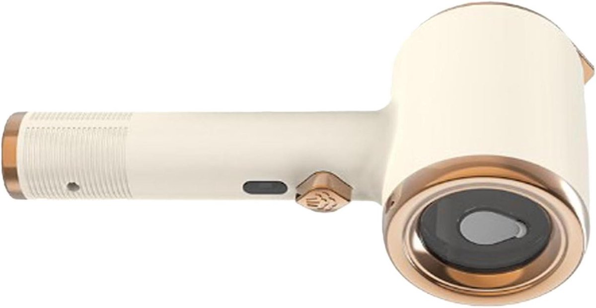 Mini strijkijzer - Stoomstrijkijzer handheld - Kleding kreukvrij - Driehoekige punt - 50ml tank - Beige