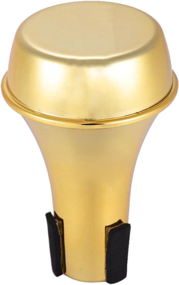 Trompet Mute ABS Oefen Demper voor Trompettisten Stille Practice Mute Goud Kleur Compact Design Ideaal voor Thuis Oefenen zonder Buren te Storen Hoge Kwaliteit Materiaal