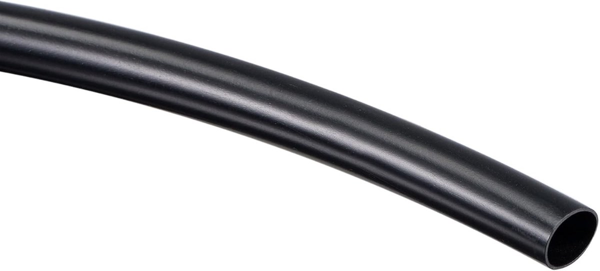 Zwarte pvc-kabelboomslang, 8,5 mm ID, huls voor draadommanteling, draadbescherming