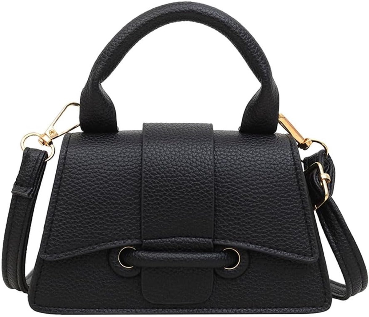 Damestas Tote Bag Elegante Schouderriem PU Lederen Kleine Clutch Handtas Mode Mini Clutch met Handvat aan de bovenkant voor Reizen Werk