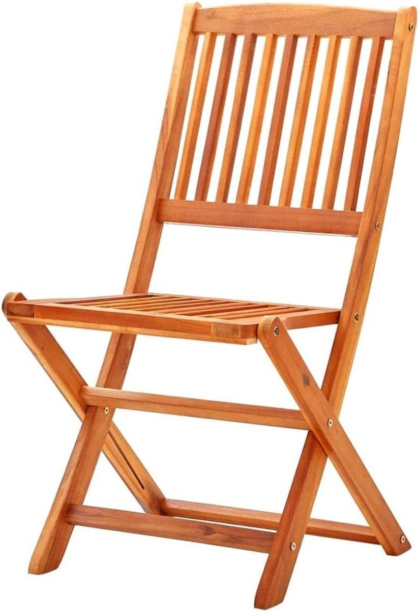 Tuinset 3-delig - Houten zitgroep - Buiten dineren - Inklapbaar ontwerp - 60 x 75 cm - Bruin