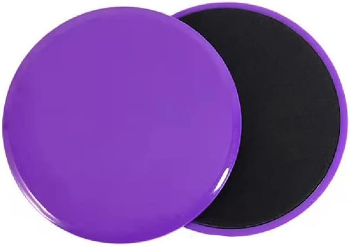core-schijven, core sliders, fitnessapparaten, fitness-skateboard, voor training van het hele lichaam (paars)