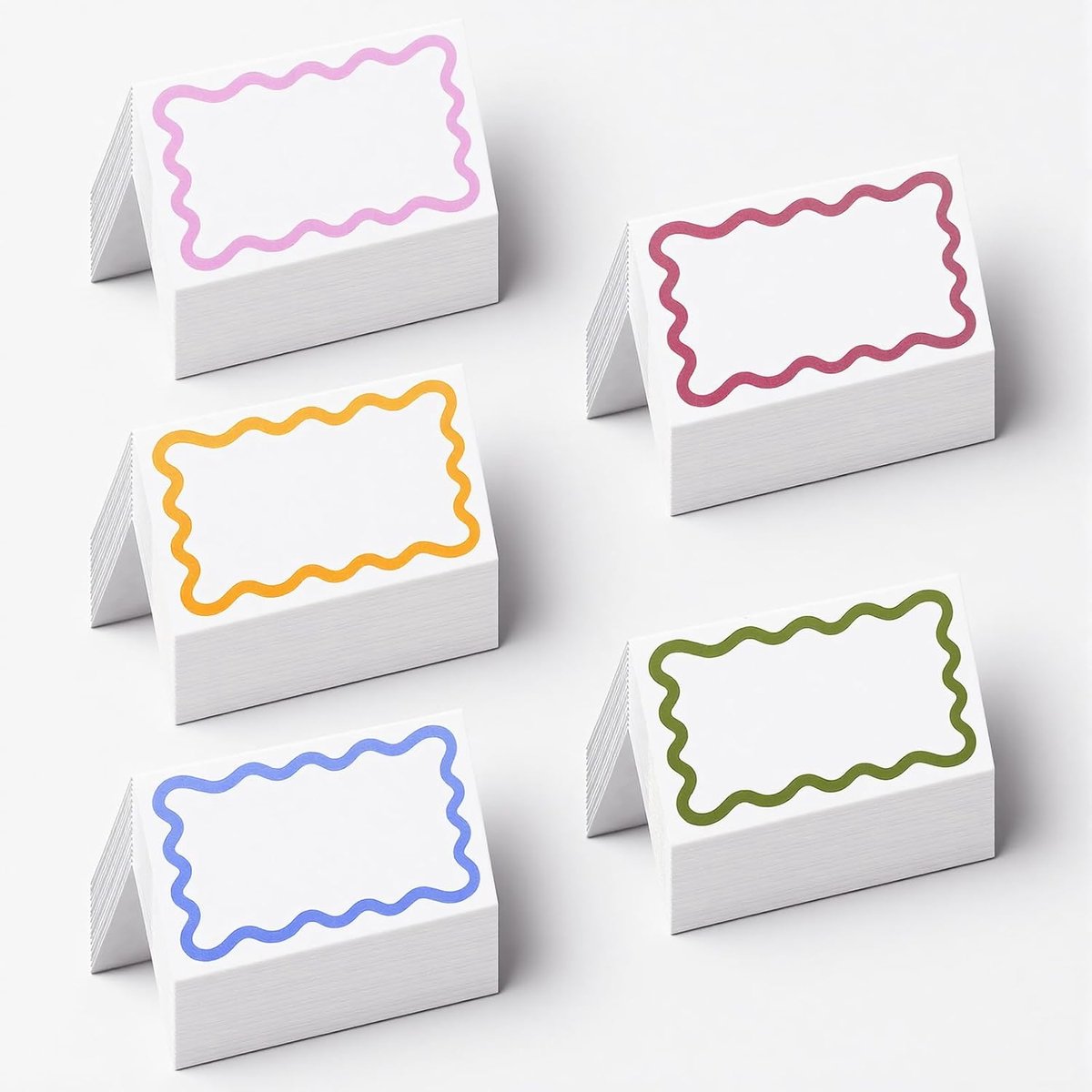 50 stuks tafelkaarten, bruiloft of doop, 9 x 5 cm, tafeldecoratie, naamkaarten voor bruiloft, verjaardag, communie, doop, festival, feest
