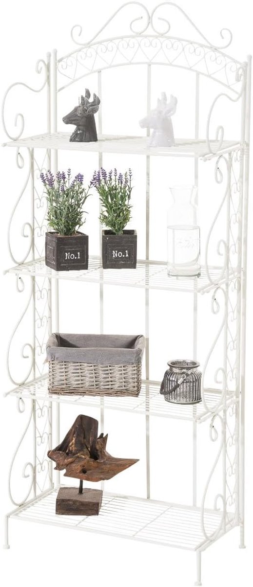 Plantenrek - Antje - Metaal, Kleur:wit