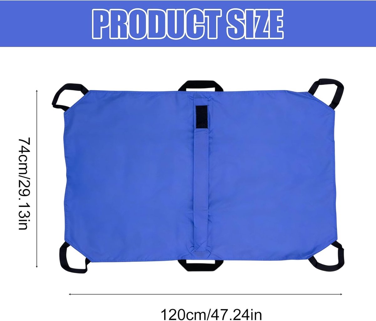 Opvouwbare transport nooddrager 120 x 74 cm - honden draaghulp - anti-bijtdrager tot 60 kg - SnelShoppen