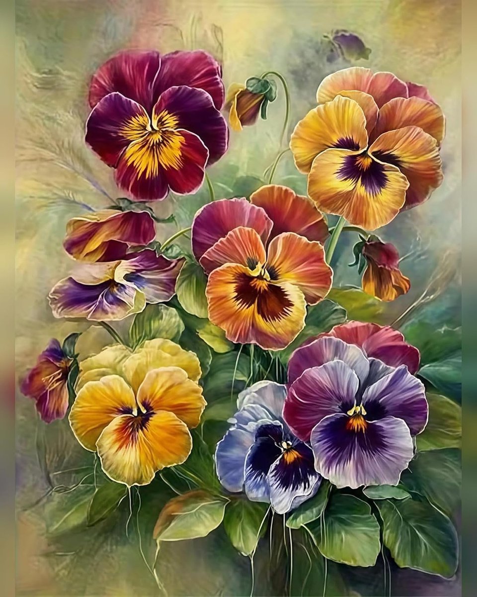 Schilderen op nummer bloemen 40 x 50 cm - schilderset met canvas en acrylverf - creatief cadeau voor volwassenen - SnelShoppen