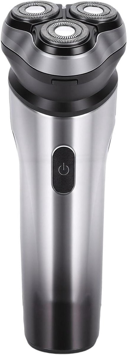 Elektrische Baardtrimmer - Draadloze Tondeuse Baard - Dagelijkse Verzorging - 3 Flexibele Scheerhoofden - IPX7 Waterdicht - Zwart