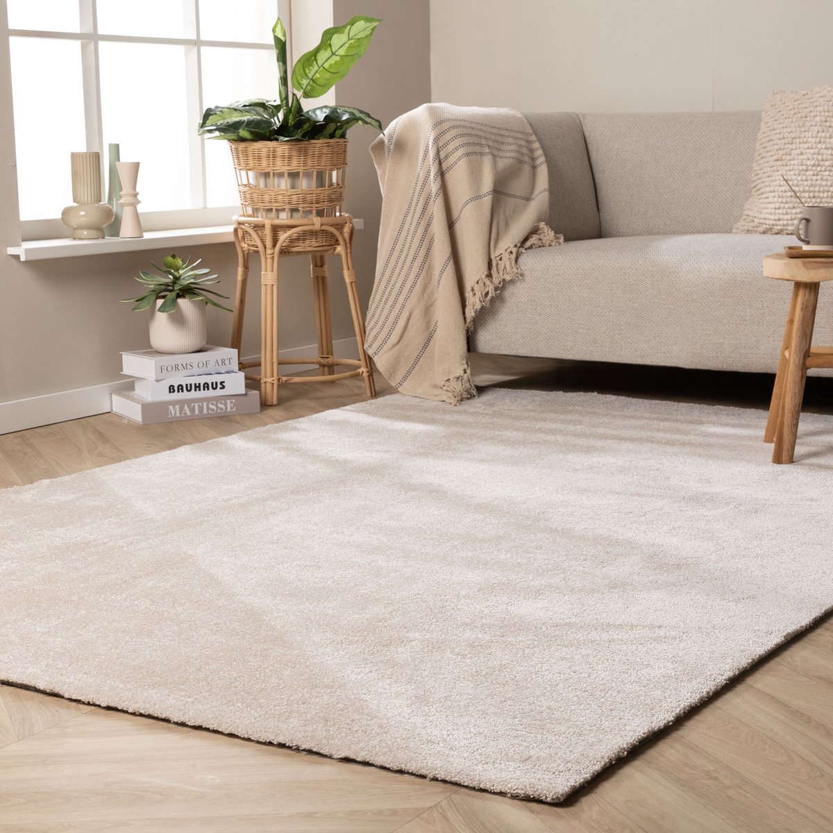 NATURL. Wasbaar vloerkleed - Clean Creme - 80x150cm