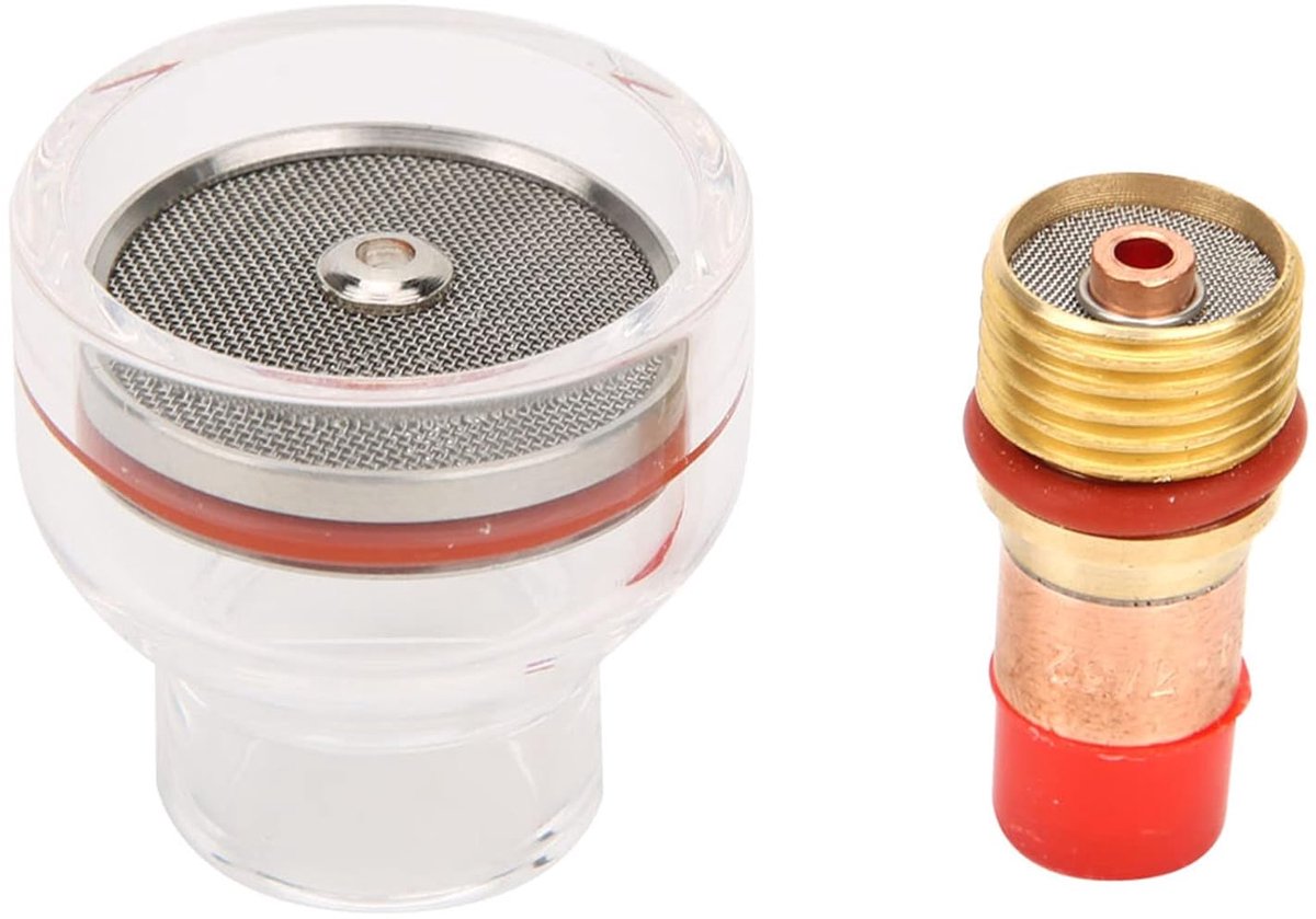 TIG lasfakkel set 1.6mm - koperen collet met gaslens - hoge temperatuurbestendigheid - eenvoudig te installeren - SnelShoppen